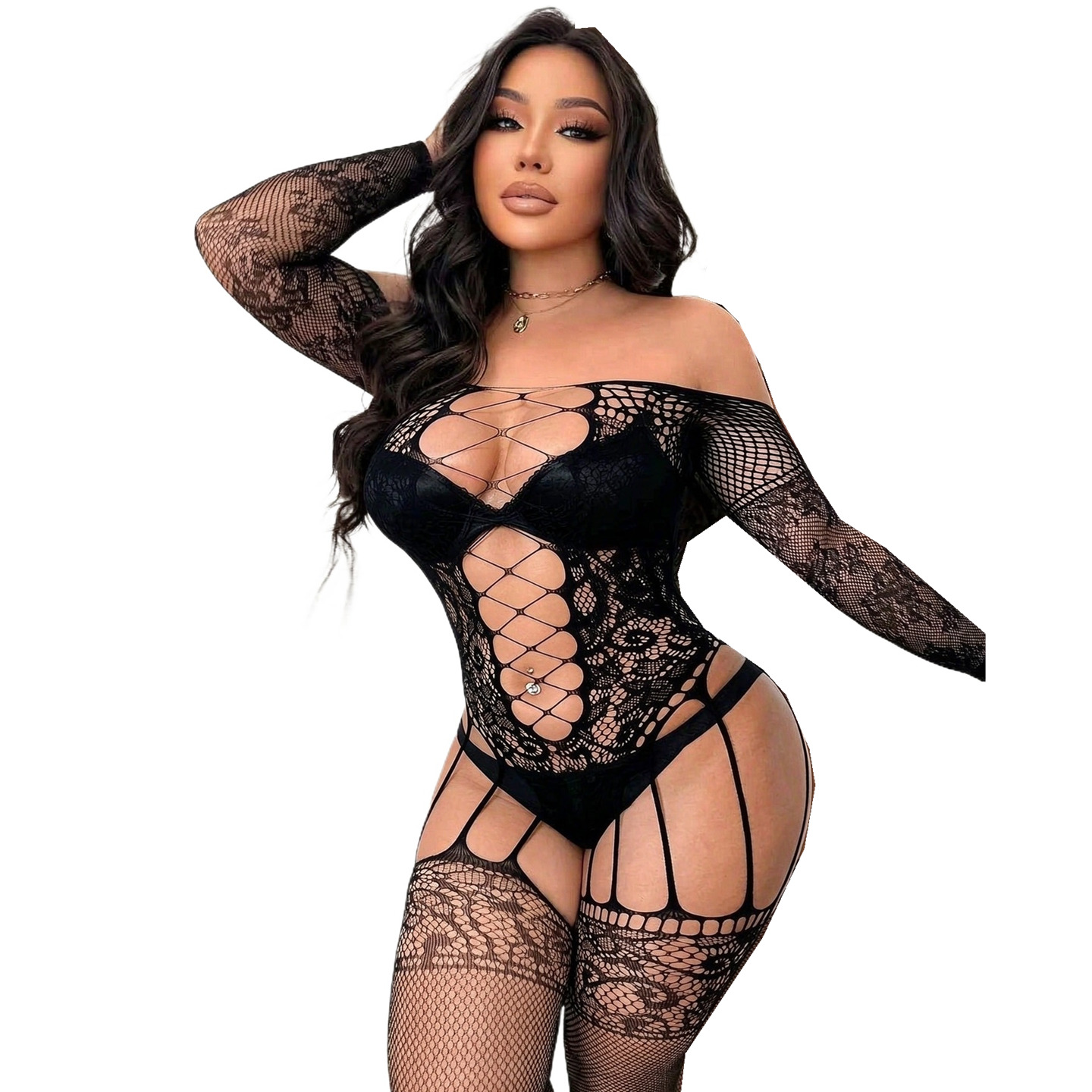 Fishnet Stocking Women - Сетчатые чулки, полностью закрывающие тело, модные