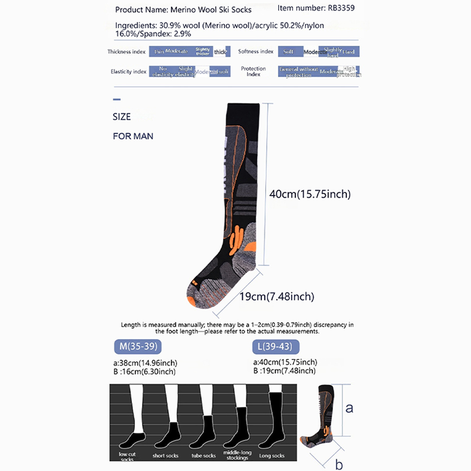 Loogdeel Высококачественные дл – обзор и цена Thermal Sock Winter