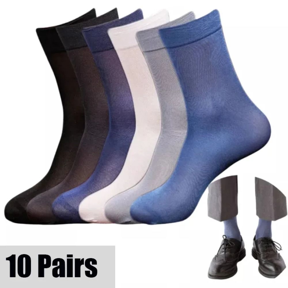 10 пар новых дышащих мужских н – обзор и цена Silk Sock Bamboo