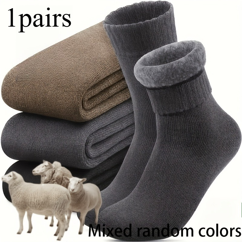 1 пара толстых зимних мужских  – обзор и цена Thermal Sock Winter